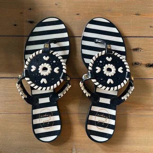 Jack Rogers Shoes Jack Rogers Navy White Stripes Georgica